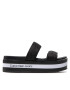 Calvin Klein Jeans Șlapi Flatform Sandal Twostraps YW0YW00561 Negru - Pled.ro