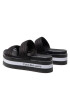 Calvin Klein Jeans Șlapi Flatform Sandal Twostraps YW0YW00561 Negru - Pled.ro