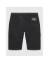 Calvin Klein Jeans Pantalon scurți din material Soft Tech IB0IB01183 Negru Regular Fit - Pled.ro