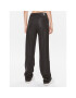 Calvin Klein Jeans Pantaloni din imitație de piele Milano J20J221925 Negru Straight Fit - Pled.ro