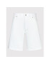 Calvin Klein Jeans Pantaloni scurți de blugi J20J218808 Alb Straight Fit - Pled.ro