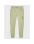 Calvin Klein Jeans Pantaloni trening Repeat Inst. Logo IB0IB01568 Verde Regular Fit - Pled.ro