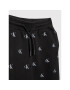 Calvin Klein Jeans Pantaloni trening Repeated Monogram IB0IB01152 Negru Regular Fit - Pled.ro