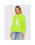 Calvin Klein Jeans Pulover J20J216595 Verde Relaxed Fit - Pled.ro