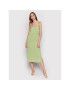 Calvin Klein Jeans Rochie de vară J20J218341 Verde Regular Fit - Pled.ro