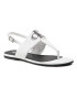 Calvin Klein Jeans Sandale Flat Sandal Hw Lth YW0YW00145 Alb - Pled.ro