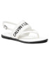 Calvin Klein Jeans Sandale Flat Sandal Toe YW0YW00025 Alb - Pled.ro