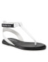 Calvin Klein Jeans Sandale Flat Sandal Toe YW0YW00545 Alb - Pled.ro