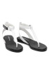 Calvin Klein Jeans Sandale Flat Sandal Toe YW0YW00545 Alb - Pled.ro