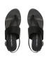 Calvin Klein Jeans Sandale Flat Sandal Toepost Webbing YW0YW00956 Negru - Pled.ro