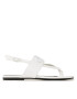 Calvin Klein Jeans Sandale Flat Sndal Toepost Hw YW0YW00953 Alb - Pled.ro