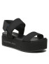 Calvin Klein Jeans Sandale Flatform Sandal Softny YW0YW00965 Negru - Pled.ro