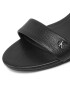 Calvin Klein Jeans Sandale Heel Sandal Strap Lth YW0YW00554 Negru - Pled.ro