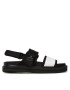 Calvin Klein Jeans Sandale Sandal Doublebar Hardware YM0YM00643 Negru - Pled.ro