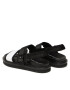 Calvin Klein Jeans Sandale Sandal Doublebar Hardware YM0YM00643 Negru - Pled.ro