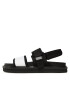 Calvin Klein Jeans Sandale Sandal Doublebar Hardware YM0YM00643 Negru - Pled.ro