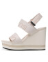 Calvin Klein Jeans Sandale Wedge Sandal Webbing YW0YW00959 Bej - Pled.ro