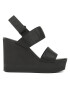 Calvin Klein Jeans Sandale Wedge Sandal Webbing YW0YW00959 Negru - Pled.ro