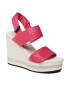 Calvin Klein Jeans Sandale Wedge Sandal Webbing YW0YW00959 Roz - Pled.ro