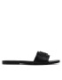 Calvin Klein Jeans Șlapi Flat Sandal Hw Lth YW0YW00543 Negru - Pled.ro