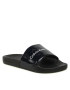 Calvin Klein Jeans Șlapi Slide Metallic Monologo YW0YW00638 Bleumarin - Pled.ro