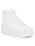 Calvin Klein Jeans Sneakers Bold Vulc Flatf Mid Laceup Wn YW0YW01230 Alb - Pled.ro