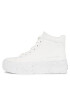 Calvin Klein Jeans Sneakers Bold Vulc Flatf Mid Laceup Wn YW0YW01230 Alb - Pled.ro