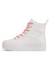 Calvin Klein Jeans Sneakers Flatform+ Cupsole Mid Softny YW0YW00918 Alb - Pled.ro