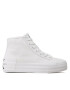 Calvin Klein Jeans Sneakers Vulc Flatform Bold Essential YW0YW01031 Alb - Pled.ro