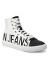 Calvin Klein Jeans Teniși Vulcanized Mid Sneaker Logo YM0YM00276 Alb - Pled.ro