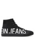 Calvin Klein Jeans Teniși Vulcanized Mid Sneaker Logo YM0YM00276 Negru - Pled.ro