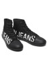 Calvin Klein Jeans Teniși Vulcanized Mid Sneaker Logo YM0YM00276 Negru - Pled.ro