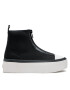 Calvin Klein Jeans Teniși Cupsole Flatform Mid Zip YW0YW00767 Negru - Pled.ro