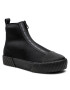 Calvin Klein Jeans Teniși Skater Vulcanized Mid Zip YM0YM00487 Negru - Pled.ro