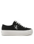 Calvin Klein Jeans Teniși Vulc Flatform Essential Mono YW0YW01030 Negru - Pled.ro