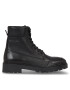 Calvin Klein Jeans Trappers Combat Mid Laceup Wl Lth YM0YM00847 Negru - Pled.ro