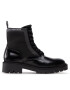 Calvin Klein Jeans Trappers Military Boot Mix Material YW0YW00673 Negru - Pled.ro