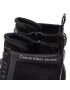 Calvin Klein Jeans Trappers Military Boot Mix Material YW0YW00673 Negru - Pled.ro