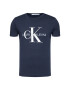 Calvin Klein Jeans Tricou Iconic Monogram J30J314314 Bleumarin Slim Fit - Pled.ro