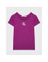 Calvin Klein Jeans Tricou Micro Monogram IG0IG01470 Violet Regular Fit - Pled.ro