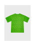 Calvin Klein Jeans Tricou Monogram Grid IB0IB01476 Verde Regular Fit - Pled.ro