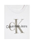 Calvin Klein Jeans Tricou Monogram IN0IN00001 Alb Regular Fit - Pled.ro