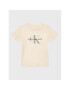 Calvin Klein Jeans Tricou Monogram IN0IN00001 Bej Regular Fit - Pled.ro