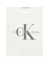 Calvin Klein Jeans Tricou Monogram Logo IU0IU00267 Alb Regular Fit - Pled.ro