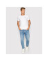 Calvin Klein Jeans Tricou Tee Shirt Essential J30J314544 Alb Slim Fit - Pled.ro