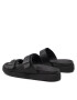 Calvin Klein Șlapi Double Strap Sandal Lth HM0HM00467 Negru - Pled.ro