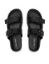 Calvin Klein Șlapi Double Strap Sandal Lth HM0HM00467 Negru - Pled.ro