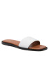 Calvin Klein Șlapi Squared Flat Slide He HW0HW00817 Alb - Pled.ro