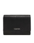 Calvin Klein Portofel Mare de Damă Ck Elevated Trifold Md Saffiano K60K610267 Negru - Pled.ro