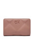 Calvin Klein Portofel Mare de Damă Re-Lock Quilt Bifold Wallet K60K611374 Roz - Pled.ro